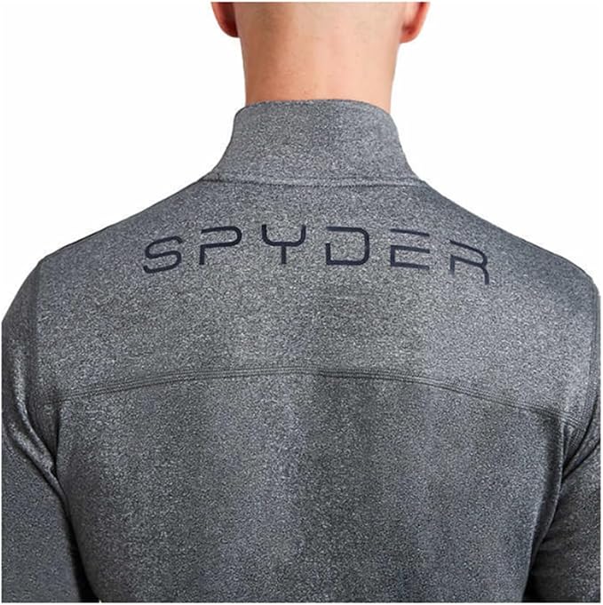 Spyder Active Men’s Size XXL Performance Qtr Zip Top, Grey Heather