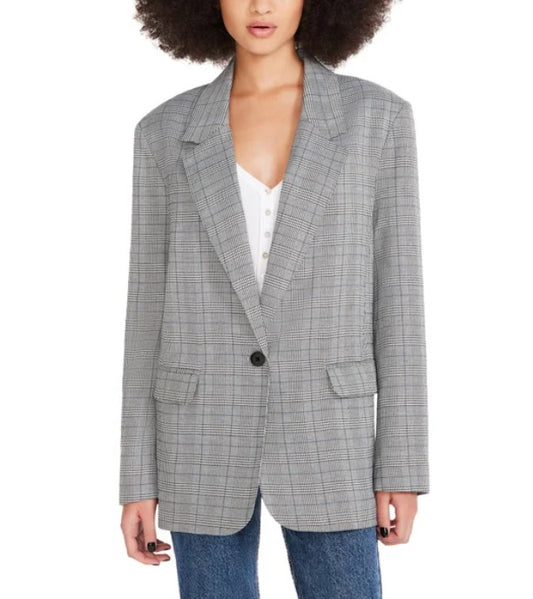 Steve Madden Ladies' Size XS (0) Blazer Oversize Fit, Gray