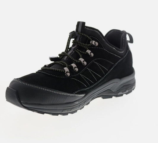 Khombu Griffin Men's Size 8, Leather Upper, Lace Up Hiking Shoes, Black