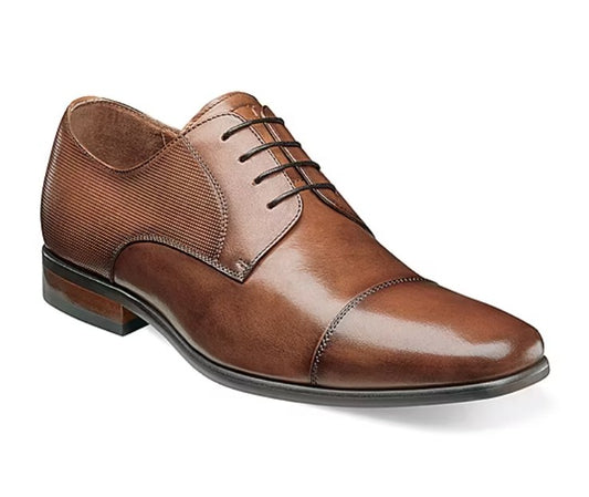 Florsheim Scottsdale Men's Size 13, Cap Toe Lace-up Oxford Dress Shoes, Cognac
