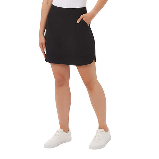32 Degrees Ladies' Size Small Soft Comfort Skort, Black, Customer Return
