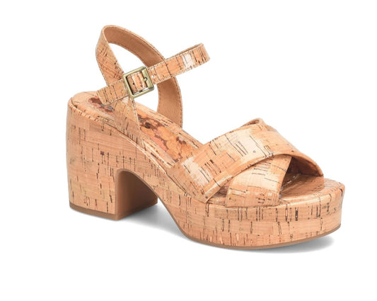 Korks Women's Size 11 M, Calda Platform Comfort Sandals, Light Tan