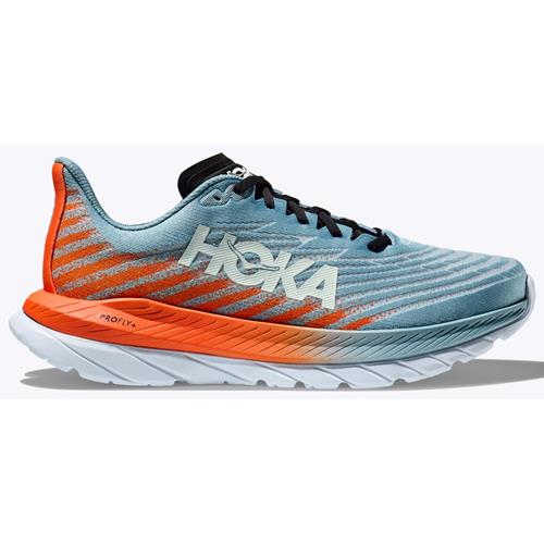 HOKA Men's Size 8.5 D Mach 5 Running Shoes Sneakers, Blue-Orange, New in Box