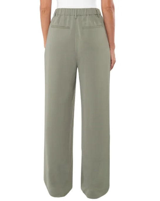 Matty M Ladies' Size Medium (8-10) Wide Leg Essential Trouser, Sage Green