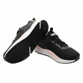 PUMA Ladies' Size 7.5 PC Runner Sneaker Athletic Shoe, Black, Customer Return