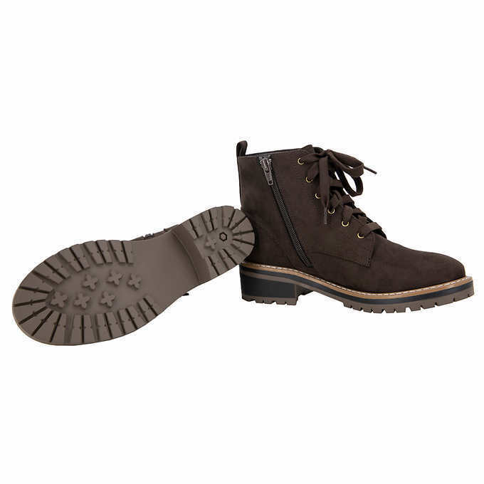 Kensie Kasha Ladies' Size 9 Lace Up Boot, Brown, New ships without Box