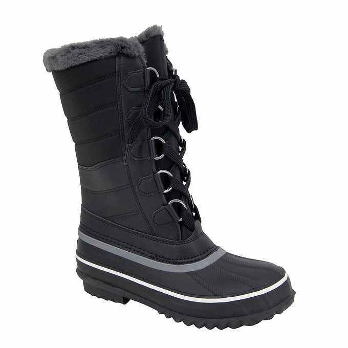 JBU Sabine Ladies' Size 8 Water Resistant Winter Boots, Black, New in Box