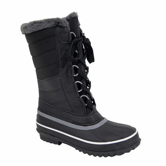 JBU Sabine Ladies' Size 8 Water Resistant Winter Boots, Black, New in Box