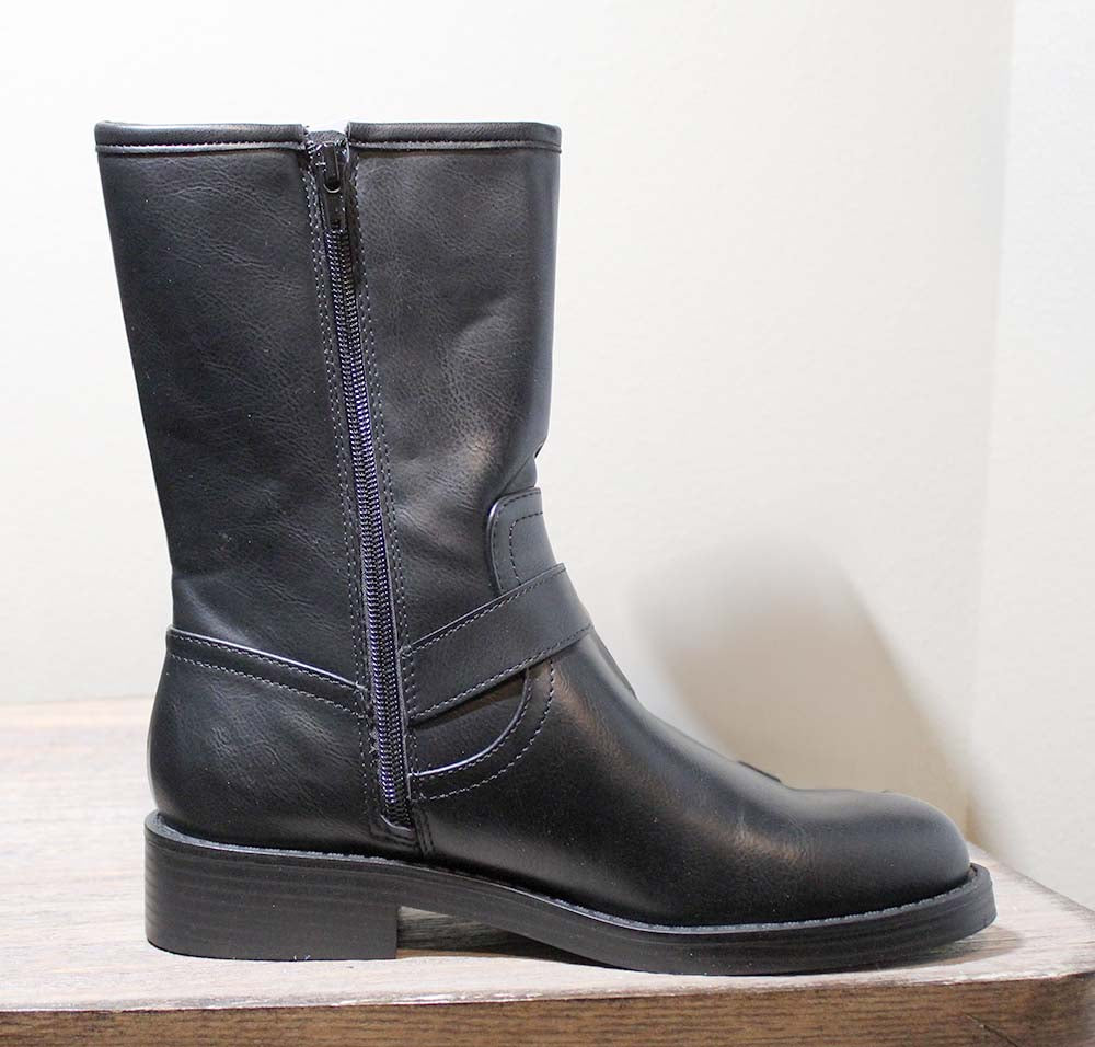 Dolce Vita Ladies' Size 7, Moto Style Boots, Black, Customer Return