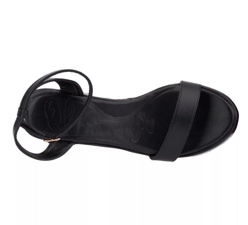 Olivia Miller Charmer Women's Size 8.5 Platform Heeled Sandals, Black