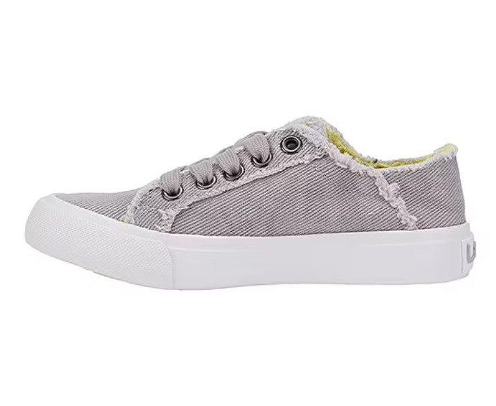 Lamo Girls Size 12 Y, Vita Sneakers Canvas Shoes, Washed Grey, Grade A