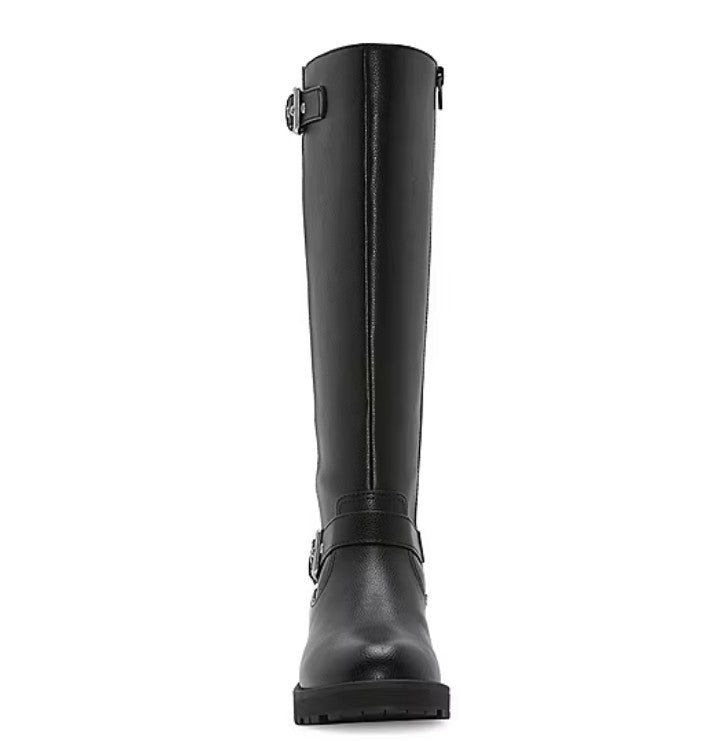 Arizona Jean Co Womens Size 11 M, Tioga Block Heel Buckle Tall Boots, Black