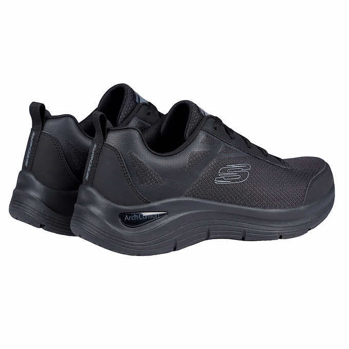 Skechers Men's Size 11 Arch Comfort Sneakers, Black, Grade B
