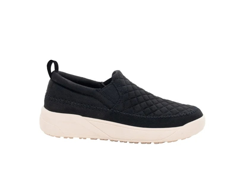 Staheekum Women's Size 8, Quilted Slip-On Casual Shoes, Black