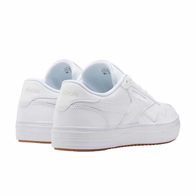 Reebok Ladies' Size 6.5 Club MEMT Lace-Up Sneaker, White, Customer Return