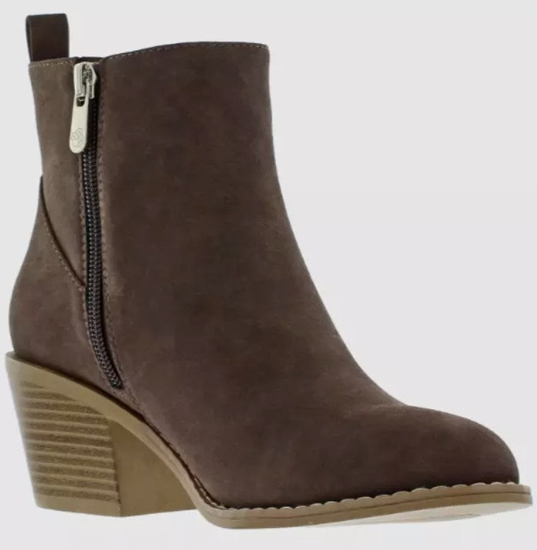 Draper James Elle Ladies' Size 8 Ankle Bootie Boots, Brown, New in Box