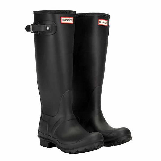 Hunter Ladies' Size 8 Original Tall Matte Rain Boot, Black, New in Box