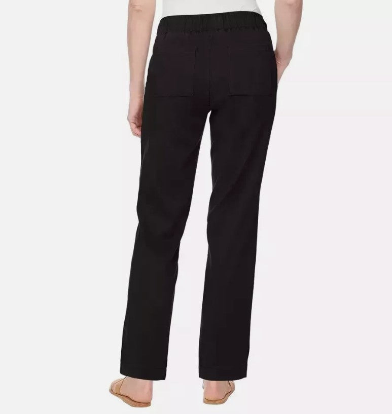 Buffalo David Bitton Ladies' Size Small (4-6) Soft Tencel Pull-On Pants, Black