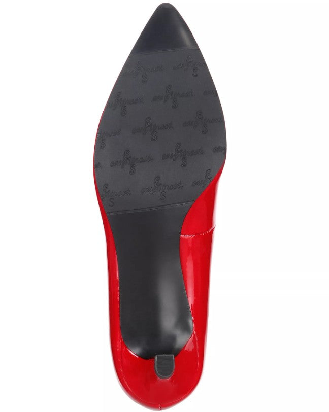 Easy Street Women's Size 8.5, Pointe Classic Pointed Pumps, Red Patent