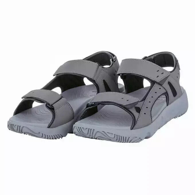 Hurley Men's Size 13 Hook and Loop Strap Sandal, Gray