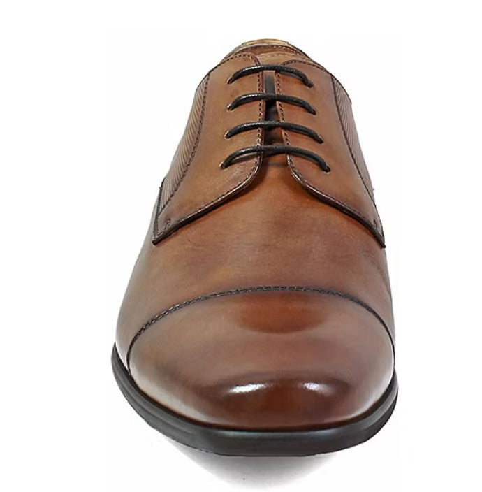 Florsheim Scottsdale Men's Size 13, Cap Toe Lace-up Oxford Dress Shoes, Cognac