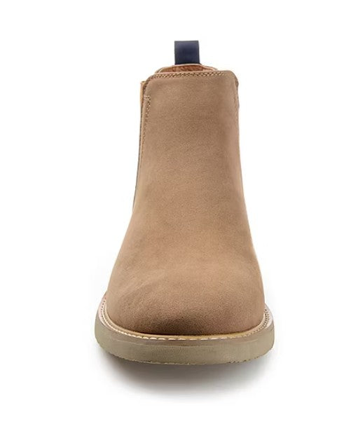 Vance Co Men's Size 10.5, Marshon Tru Comfort Pull-on Ankle Chelsea Boots, Tan