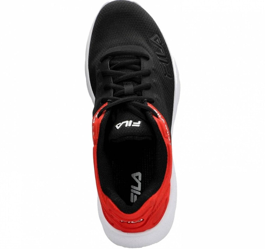 FILA Lightspin Men's Size 9.5, Running Shoes Sneakers, Black & Red