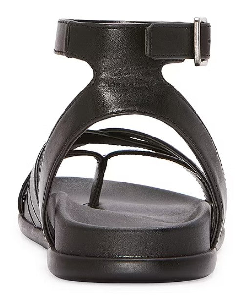 Arizona Jean Co Women Size 9, Hollin Ankle Strap Footbed Sandals, Black, Grade A