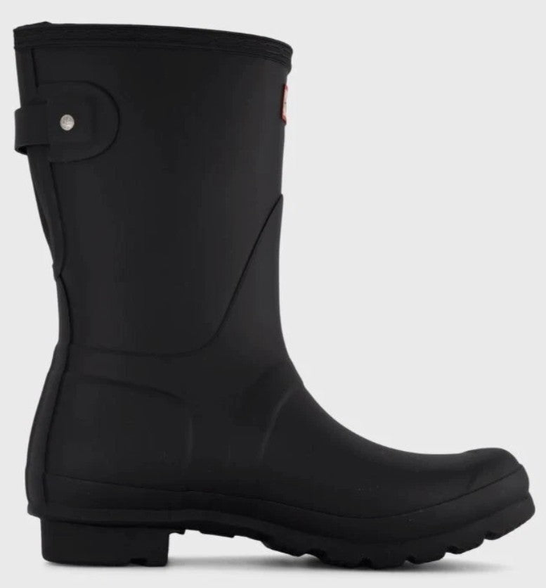 Hunter Ladies' Size 10, Original Short Back Adjustable Rain Boots, Navy, Grade B