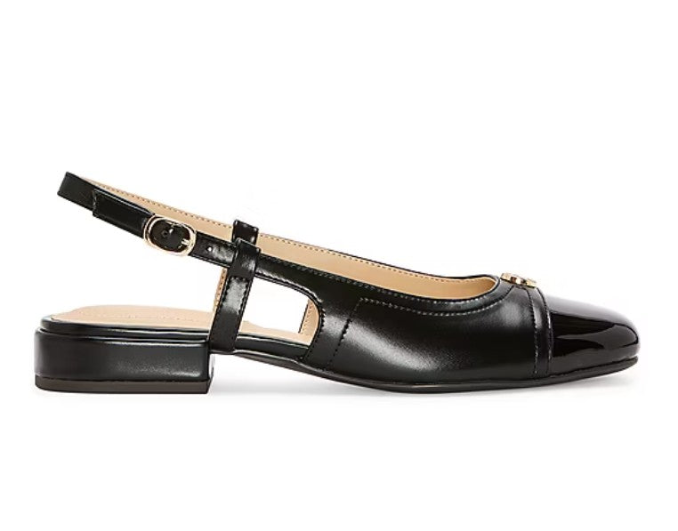 Liz Claiborne Pamprick Women's Size 6.5 Wide, Slingback Ballet Flats, Black