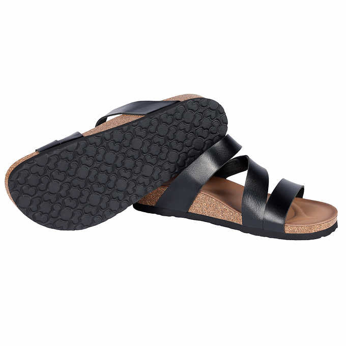 Skechers Ladies' Size 10 Arch Comfort Sandal, Black, Customer Return