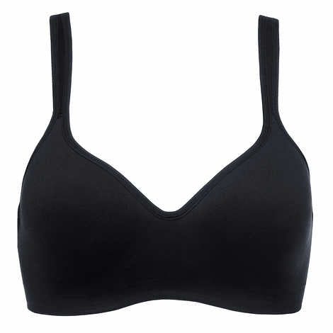 Carole Hochman Ladies' Size Large, Wirefree Bra, 2-pack Black (1