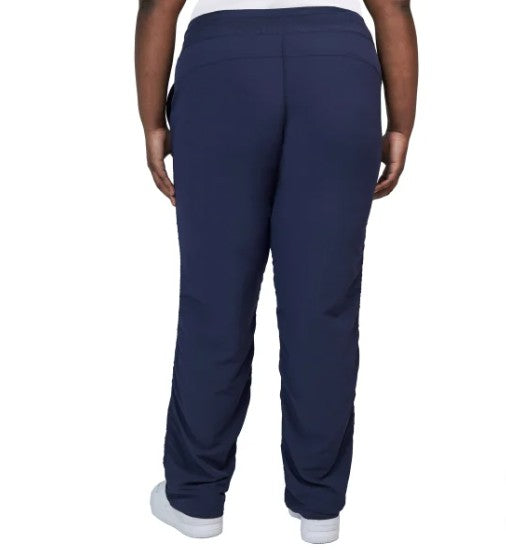 Kirkland Signature Women's Size Medium (8) Woven Active Pants, Blue