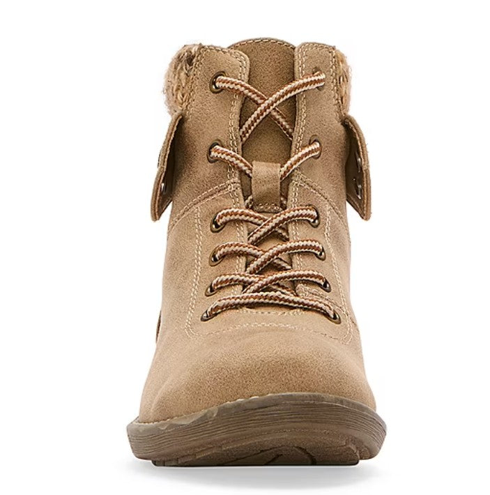 St. John's Bay Women's Size 10 M, Shae Block Heel Hiking Boots, Natural