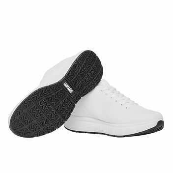 Kirkland Signature Men's Size 13 Comfort Walker Sneakers, White, New