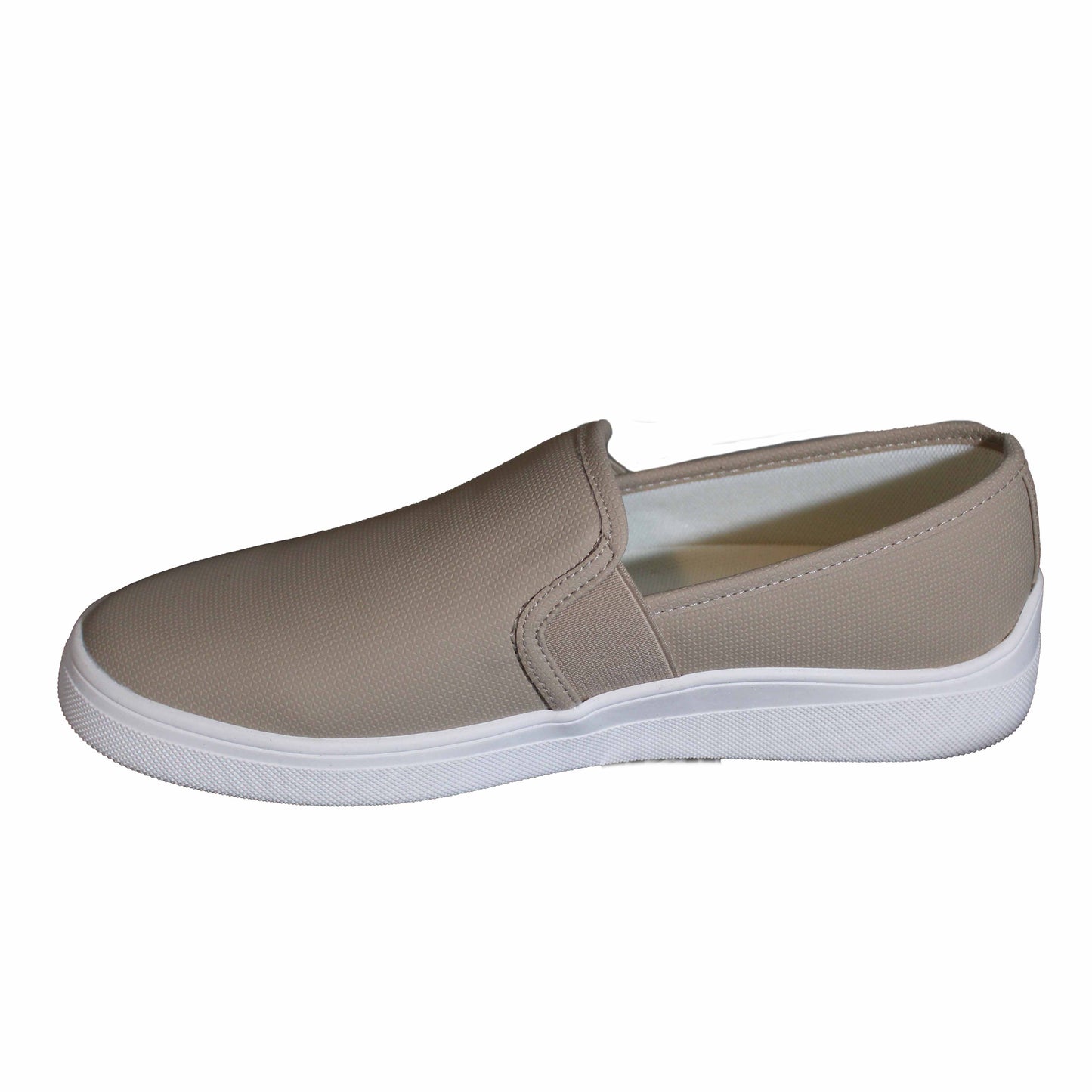 Kensie Stephanie Ladies' Size 8.5 Perforated Slip-On Sneaker, Tan, New in Box