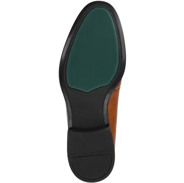Vance Men's Size 9.5 Wide, Phineas Slip-on Penny Loafer Dress Shoes, Tan