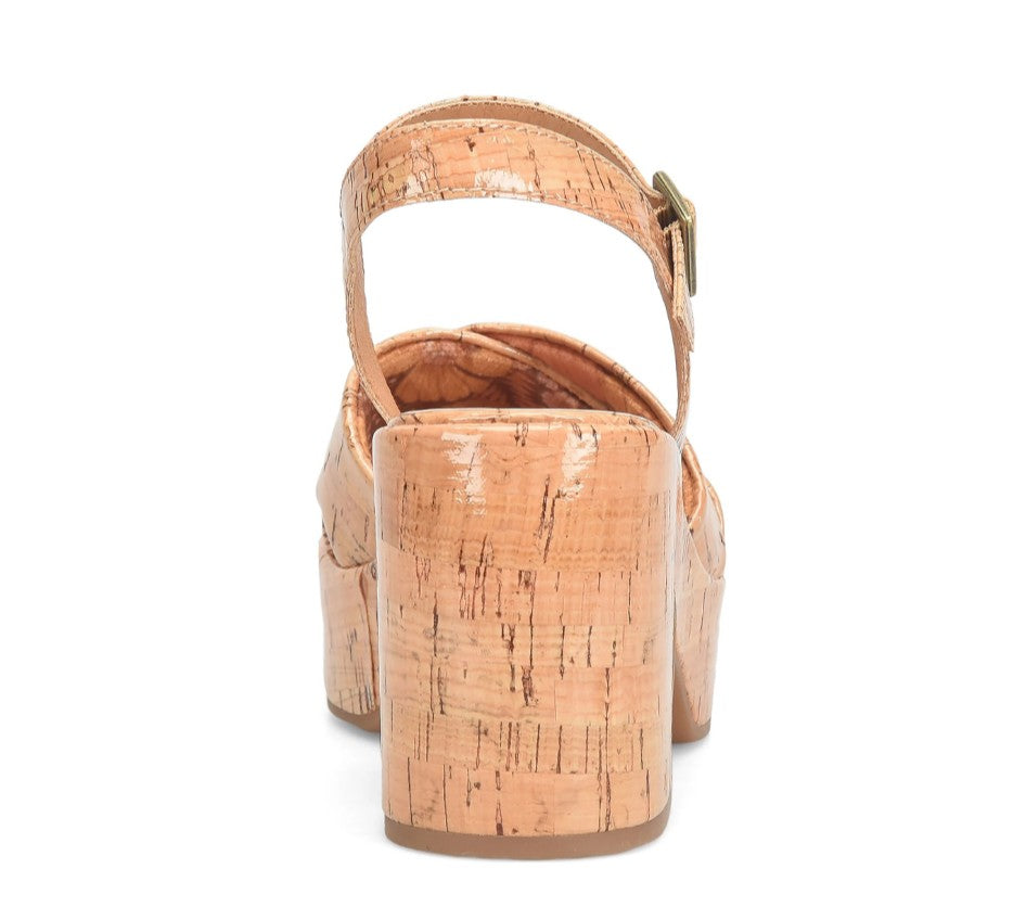 Korks Women's Size 11 M, Calda Platform Comfort Sandals, Light Tan