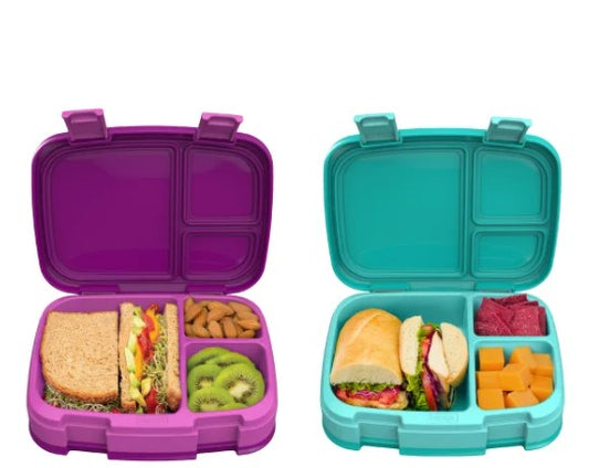 Bentgo Fresh Lunch Box Containers, 2-pack, Purple & Teal, New in Box