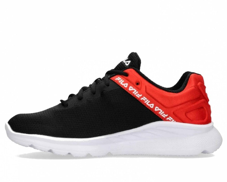 FILA Lightspin Men's Size 9.5, Running Shoes Sneakers, Black & Red