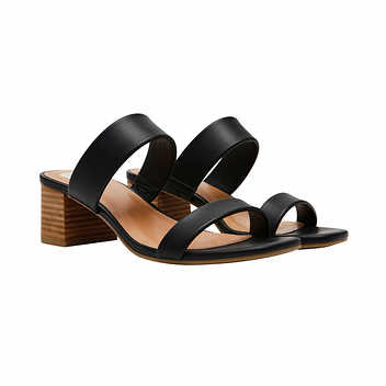 DV by Dolce Vita Ladies' Size 10 Heel Strap Sandal, Black, Customer Return