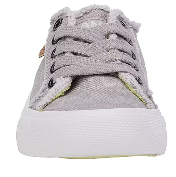 Lamo Girls Size 12 Y, Vita Sneakers Canvas Shoes, Washed Grey, Grade A