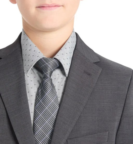 Kenneth Cole Youth Size 10, 2-Piece Suit Set, Jacket and Pants, Gray