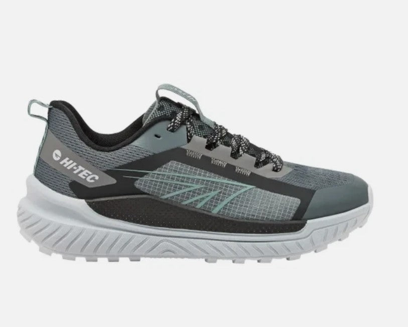 Hi Tec Men's Size 10, Lace-up Athletic Trail Shoes, Castle Rock Black, Grade A
