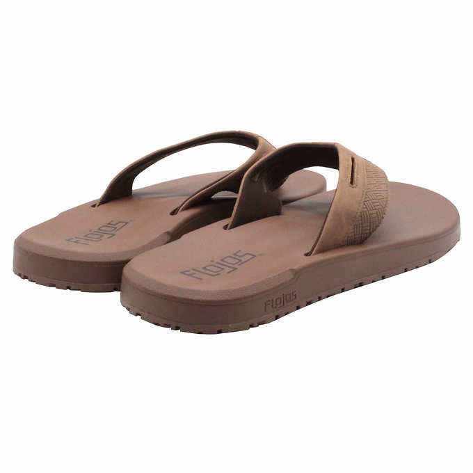 Flojos Men's Size 10, Flip Flop Sandals, Tan