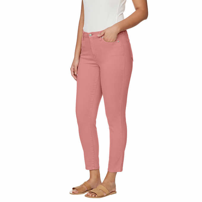 Buffalo Ladies' Size 8 Tencel Blend Ankle Pant, Old Rose (Pink)