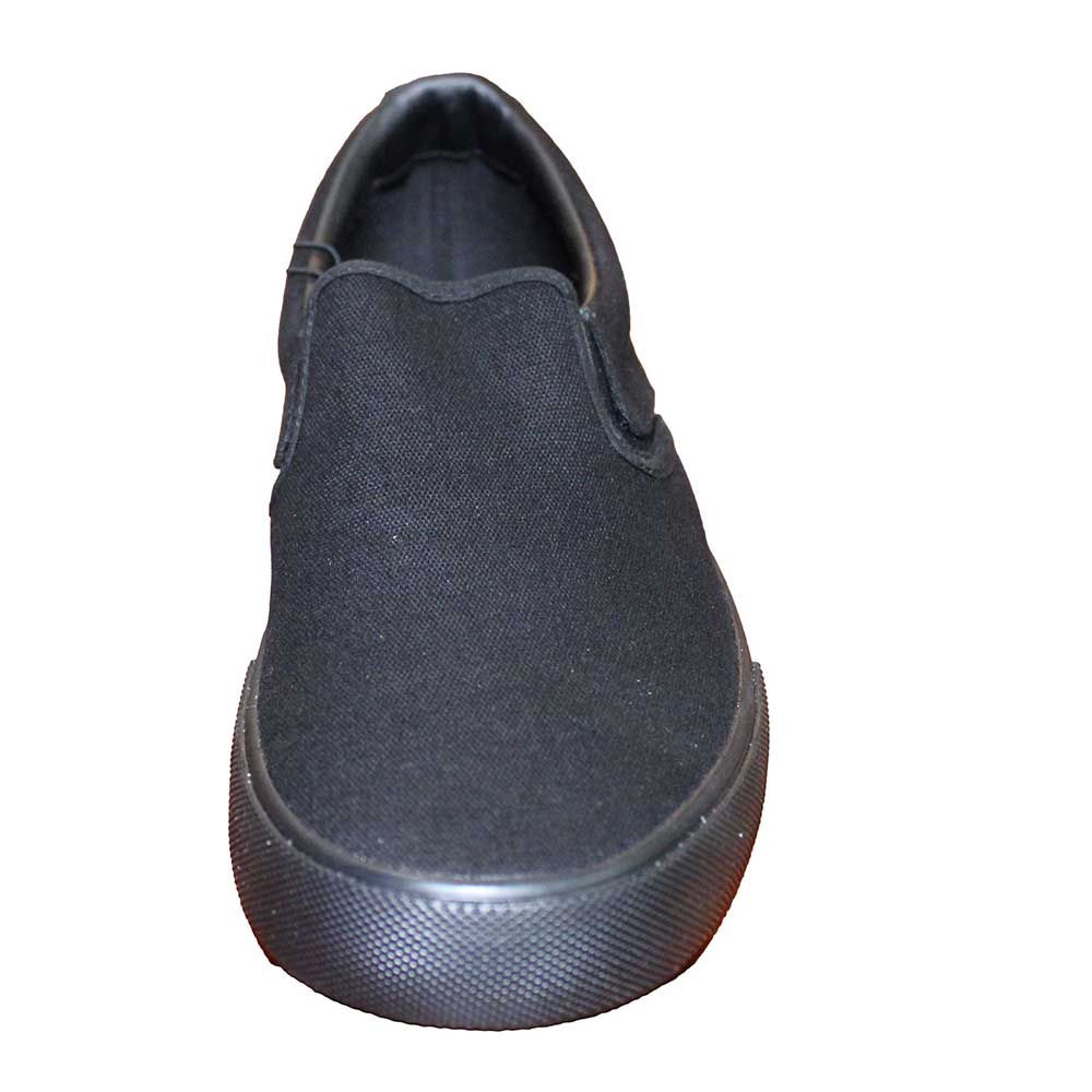 Hurley Men's Size 8.5 Canvas Slip-on Shoe, Black/Black, Customer Return