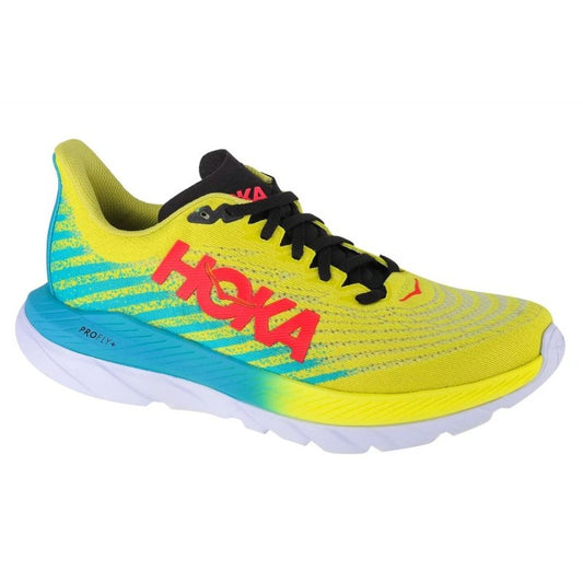 HOKA Men's Size 8.5 D Mach 5 Running Shoes Sneakers, Yellow, New in Box