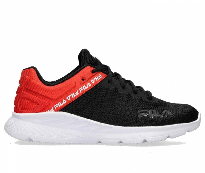 FILA Lightspin Men's Size 9.5, Running Shoes Sneakers, Black & Red