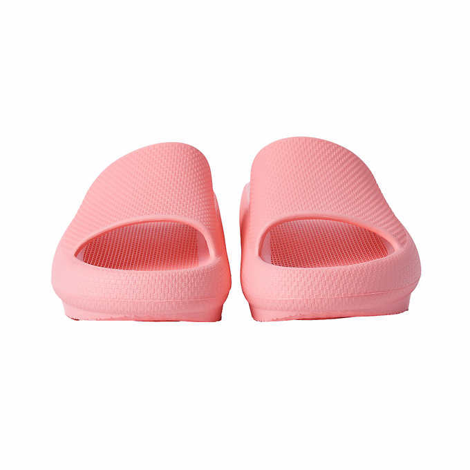 32 Degrees Women's Size Medium (7.5-8.5) Cushion Slide Shower Sandal, Pink, Customer Return